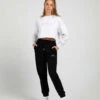 Off-Duty Terry Cropped Crew 1 Off-Duty Terry Cropped Crew -Dance Dream Shop Ku3OvB0s