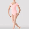 Ladies Mirella Cap Sleeve Princess Seam Leotard -Dance Dream Shop M515L F pale pink