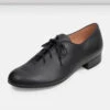 Mens Jazz Oxford Character Shoes With Suede Sole -Dance Dream Shop S0300MS BLK