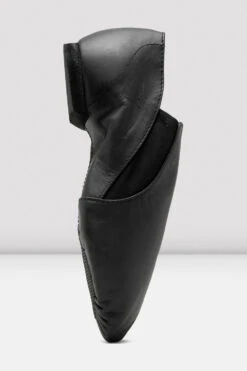 Mens Leather Elasta Jazz Booties -Dance Dream Shop S0499L BLK 04 ca2151a7 1cfd 4f3d 802b 66d5df6adb78