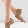 Ladies Leather Elasta Jazz Booties -Dance Dream Shop S0499 Tan3