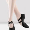 Ladies Pro Elastic Canvas Ballet Shoes -Dance Dream Shop S0621 BLK 01