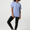 Ladies Tonal Bloch Print Oversized Tee -Dance Dream Shop W7dCF2Fg