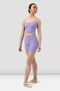 Ladies Mirella Chevron Camisole Crop Top